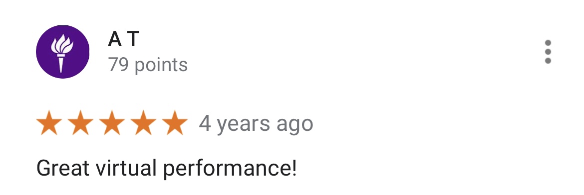 Google review for Ivan Michael